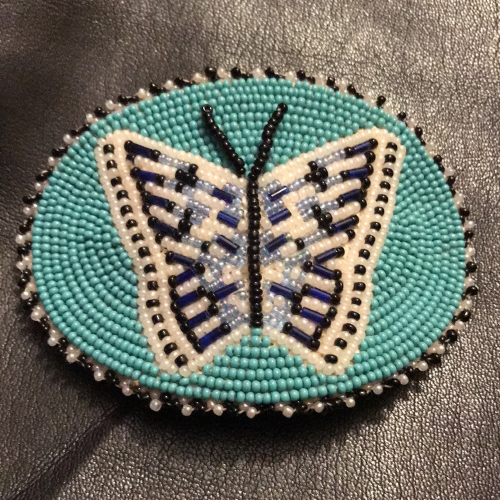 Native Beaded Hair Clip